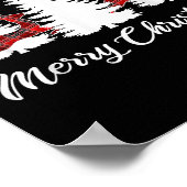 Merry Christmas Shirt For Women Buffalo Plaid Rein Poster (Hoek)