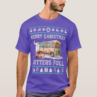 Merry Christmas Shitters Full Ugly Sweater  T-shirt