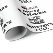 Merry Christmas Shitter's volledige kerstcadeau Ke Cadeaupapier (Rol Hoek)