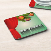 "MERRY CHRISTMAS" SIGN DRANKJES ONDERZETTER (Linkerzijde)