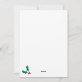 Merry Christmas Six Photo Collage Christmas Kaart (Achterkant)