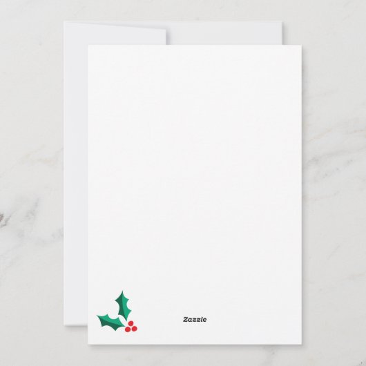 Merry Christmas Six Photo Collage Christmas Kaart (Achterkant)