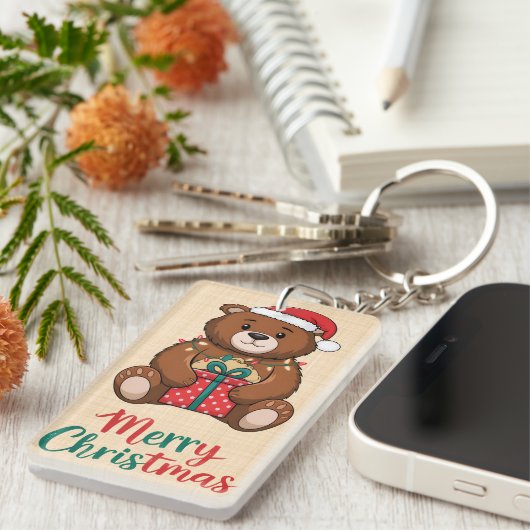 Merry Christmas Sleutelhanger (Voorkant Rechts)