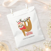 Merry Christmas Sloth Gepersonaliseerde naam | FEE Bedankzakje (Geknipt)