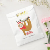 Merry Christmas Sloth Gepersonaliseerde naam | FEE Bedankzakje (Gezegeld)