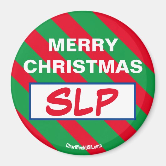 MERRY CHRISTMAS SLP-koelkast Magnet (Voorkant)