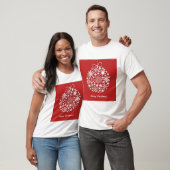 Merry Christmas Sneeuwvlok Mannen T-shirt (Unisex)