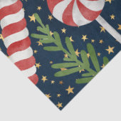 Merry Christmas Snoep en Candy Canes Tissuepapier (Detail)
