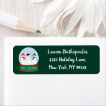 Merry Christmas Snow Wereldbol Sneeuwmannen