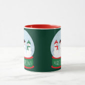 Merry Christmas Snow Wereldbol Sneeuwmannen Mok (Midden)