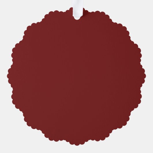 Merry Christmas Snowflake Label Ornament Kaart (Achterkant)