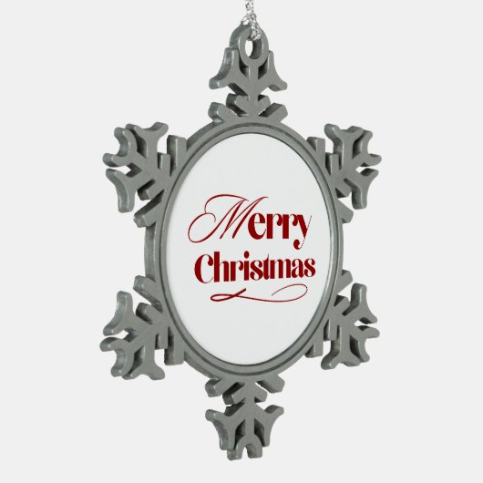 Merry Christmas Snowflake Ornament (Links)
