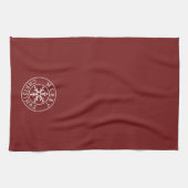 Merry Christmas Snowflake Theedoek (Horizontaal)