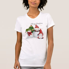 Merry Christmas Snowman Gnome Shirt