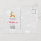 MERRY CHRISTMAS Snowman Ice Cream Cone Briefkaart (Achterkant)