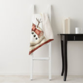 Merry Christmas Snowman Sherpa Blanket  Sherpa Deken (In situ)