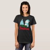 Merry Christmas Snowman T-shirt (Voorkant volledig)