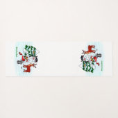 Merry Christmas! Snowman with Friends Yogamat (Achterkant (horizontaal))