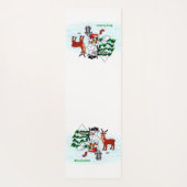 Merry Christmas! Snowman with Friends Yogamat (Achterkant)