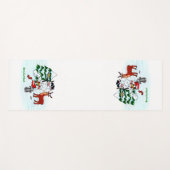 Merry Christmas! Snowman with Friends Yogamat (Voorkant (horizontaal))