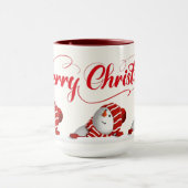 Merry Christmas Snowmen Mok (Midden)