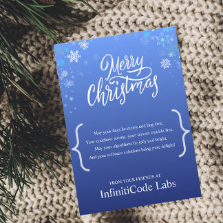 Merry Christmas Software Development Company Feestdagenkaart