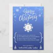 Merry Christmas Software Development Company Logo Feestdagenkaart (Voorkant)