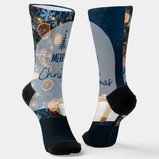 Merry Christmas Sokken (Gebogen)