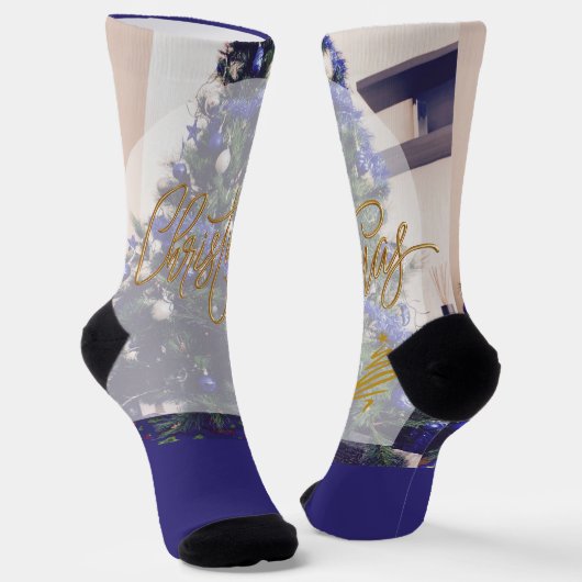 Merry Christmas Sokken (Gebogen)