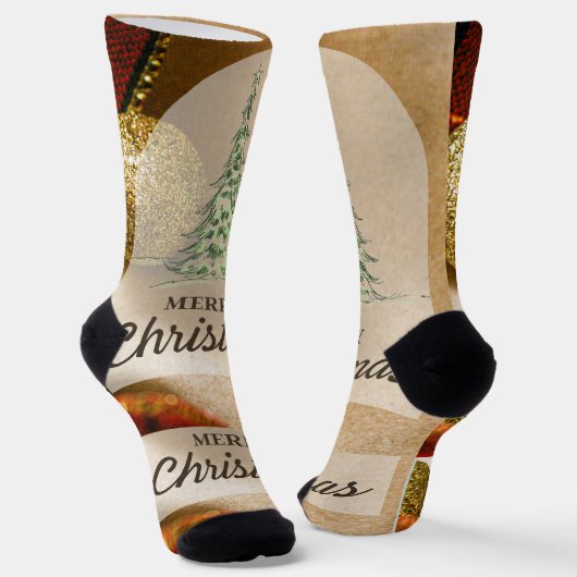 Merry Christmas Sokken (Gebogen)