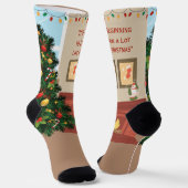 Merry Christmas Sokken (Gebogen)