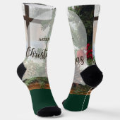 Merry Christmas Sokken (Gebogen)