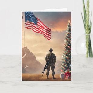 Merry Christmas Soldier - Gevouwen Wenskaart Kaart