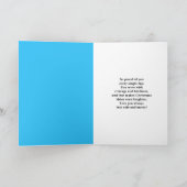 Merry Christmas Son Police Officer Santa Cop Car Kaart (Binnen)