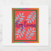 MERRY CHRISTMAS SPARKLING WIJNETIKET (Enkel label)