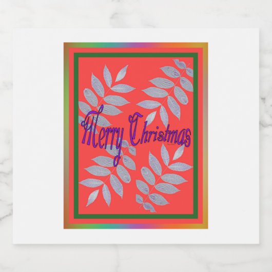 MERRY CHRISTMAS SPARKLING WIJNETIKET (Enkel label)