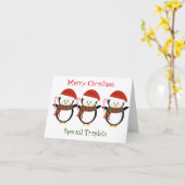 MERRY CHRISTMAS "SPECIALE TRIPLETS" KAART (Gele Bloem)