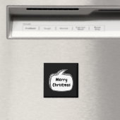 Merry Christmas Speech Bubble  Magneet (Insitu (Vaatwasser))