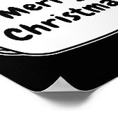 Merry Christmas Speech Bubble Poster (Hoek)