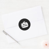 Merry Christmas Speech Bubble T Shirt Ronde Sticker (Envelop)