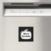 Merry Christmas Speech Bubble Toddler T Shirt Magneet (Insitu (Vaatwasser))