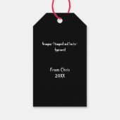 Merry Christmas Spooky Gothic Cadeaulabel (Achterkant)