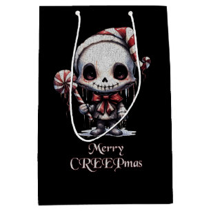 Merry Christmas Spooky Gothic Medium Cadeauzakje