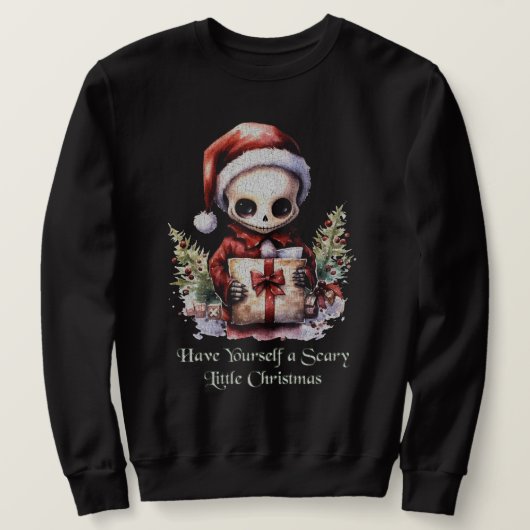 Merry Christmas Spooky Gothic Trui (Design voorkant)