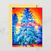 MERRY CHRISTMAS SPRUCE BRIGHT2 BRIEFKAART (Voorkant / Achterkant)