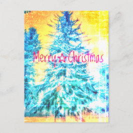MERRY CHRISTMAS SPRUCE LIGHT1 BRIEFKAART