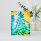 MERRY CHRISTMAS SPRUCE LIGHT2 BRIEFKAART (Staand voorkant)