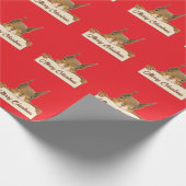 Merry Christmas Squirrel Cadeaupapier (Hoek)
