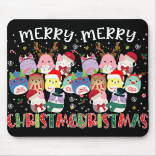 Merry Christmas Squish Squad Mallow Girls Boys Kin Muismat