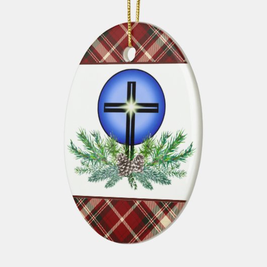 Merry Christmas St. Luke Lutheran Church  Keramisch Ornament (Links)